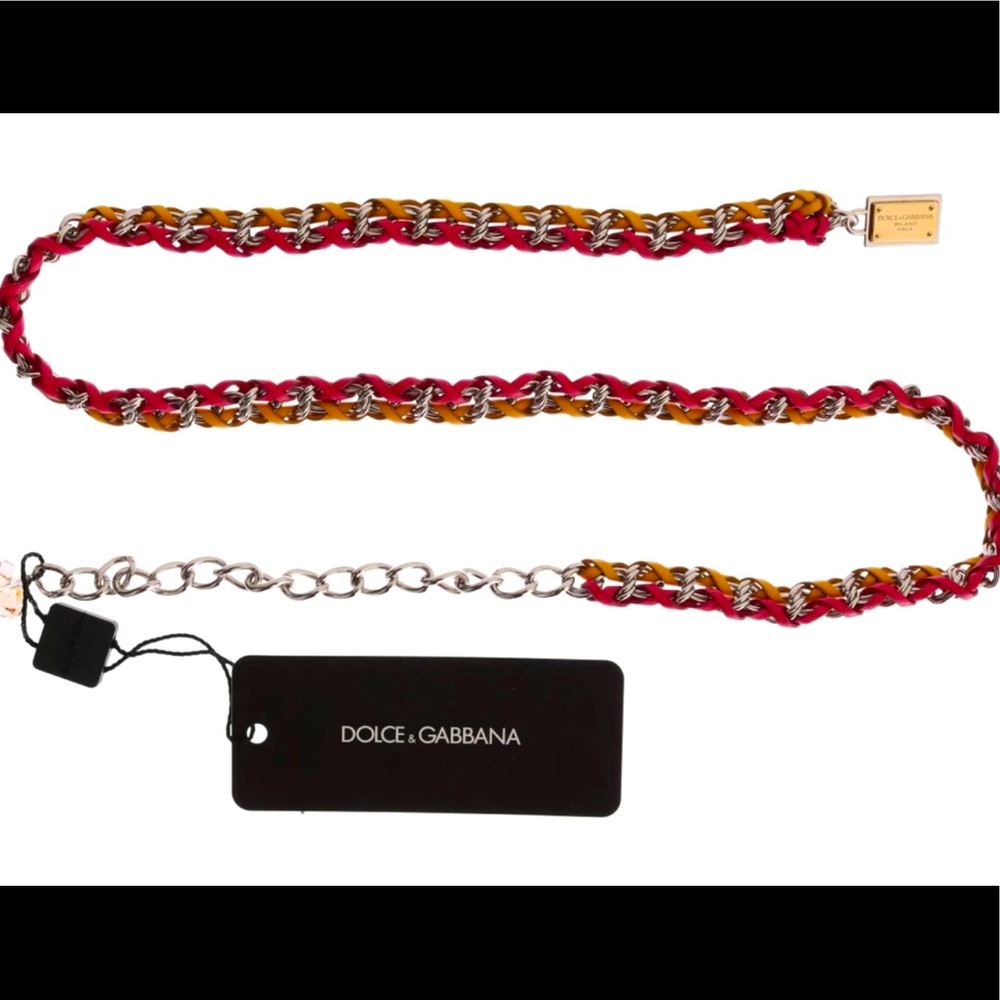 Dolce & Gabbana Leather Crystal Belt sz S (NWT)